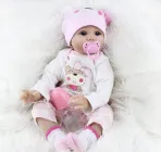 Лялька реборн дівчинка вініл-силікон 54 см