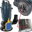 Занурювальний насос Rona фекальний з різальним ножем 2,6 кВт з подрібнювачем фекалій побутової для викачування вигрібних ям 2,6кВт з/п чаша