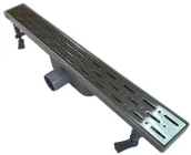 Трап для душу лінійний MERTINOKS Classik Line 60 см з гідрозамикачем решітка "Дощ"