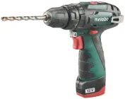 Акумуляторний ударний дриль-шуруповерт Metabo PowerMaxx SB Basic (600385500)+2АКБ Li-Power (12V 2x2Ah)+зарядний пристрій LC 40 + пластиковий кофр