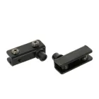 Неврізна штіфт-петля для скла 40х15 мм чорний 15.06.095-0