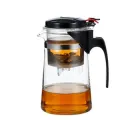 Чайник заварювальний SHANGYIXIN Типод гунфу скляний жароміцний з металевим фільтром та відкидною кришкою 750 мл