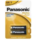 Лужна батарейка Panasonic Alkaline Power АА LR6REB/2BP 1,5В Блістер 2шт