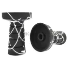 Чаша для кальяну Gusto Bowls Harmony BLACK Glaze White