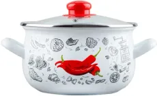 Каструля Gusto Перчинка біла 20 см 4 л (BP117493)