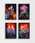 Набір постерів Stranger Things / Дивні дива / 4 шт А3