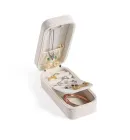 Шкатулка для прикрас, скриня для біжутерії, органайзер для прикрас 15 х 6.5 х 5 см Lombardi біла (JSB/849466)