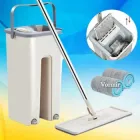Комплект для прибирання Швабра ледар з відром Тріумф Scratch cleaning mop з автоматичним віджимом і складною ручкою (L0765)