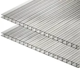 Полікарбонат стільниковий Plazit-Polygal 10 мм 2100х3000 мм Прозорий 7545-11