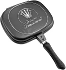 Подвійна сковорода Supretto Crown Baccara 28х22 см Чорна (4734-40002)