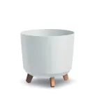 Горщик для квітів Prosperplast Gracia Tubus 30см на ніжках Білий