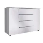 Комод у вітальню, спальню КЛ-4 Лайт Еверест Німфея альба (ламінована ДСП)