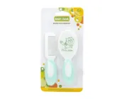 Набір гребінець і щітка з натуральної щетини BabyTeam бірюзовий 7106