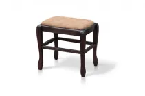 Банкетка маленька для коридору, спальні м'яка тканина челсі 06, мебтекс Меблі М СІЄСТА 45 см темний горіх / коричневий