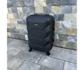 Валіза дорожня на колесах мала 39л Wings 147s Чорний з ABS Plus пластик кодовий замок