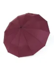 Парасолька автомат Parachase №3260 унісекс (чоловіча, жіноча) на 12 спиць, пряма ручка, Бордовий