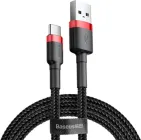 Кабель USB-Type-C Baseus Cafule QC3.0 3A 1m, чорний c Red-Line (CATKLF-B91)