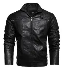 Куртка шкіряна чоловіча молодіжна чорна KH (КР-22) 52