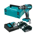 Акумуляторна дриль-шуруповерт Makita DDF485RFJ + 2 акб BL1830 18 V 3 Ah + з/у DC18RC + MakPac