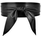 Женский пояс кушак широкий LeathART 216х11 см Черный 000239884