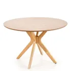 Круглий обідній стіл із натурального дуба Nicolas Halmar 120x77x120 (V-CH-NICOLAS-ST) 154335