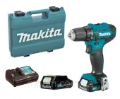 Акумуляторний шуруповерт Makita DF333DWYE + 2 акб 12 V 1.5 Ah + з/у + кейс