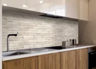 Кухонний фартух Скіналі Текстура 04 (цегляна кладка, самоклеюча вінілова плівка для кухні ) 60х200 см