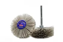 Щітка нейлонова абразивна для шліфування 3Д різьблення (ЧПУ) і браширування дерева P180 80 мм (0031)