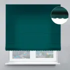 Римські штори DECOLIV Велюр з ажуром темно-бірюзовий 100*170 см