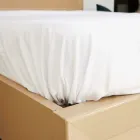 Простирадло на резинці Бязь White Білий 160*200 висота 25 см