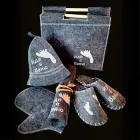 Подарунковий банний набір для чоловіка "Йди в баню" (5в1)