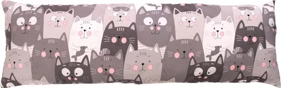 Подушка дакімакура Руно Grey Cat_1 антиалергенне волокно 50х150 см (Р315.52_Grey Cat_1)
