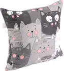 Подушка декоративна Руно Grey Cat антиалергенне волокно 50х50 см (Р306.52_Grey Cat)