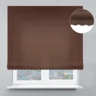 Римські штори DECOLIV Льон з шоколадним ажуром 90*170 см