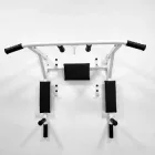 Турнік бруси з гумовими ручками на стіну SAB 5 в 1 (4в1) з адаптивною спинкою для пресу розбірний білий домашній настінний спортивний тренажер