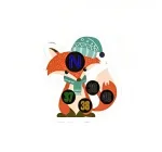 Дитячий термометр на лоб у формі звірят, безпечний градусник для дітей 1 шт. Лисиця