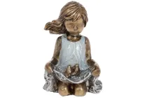 Фігурка декоративна 7,5 см Дівчинка з пташками (K07-185)