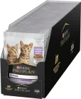 Упаковка вологого корму для кошенят Purina Pro Plan Kitten Healthy Start шматочки в соусі з індичкою 26 шт по 85 г (7613287107503)