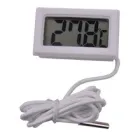 Термометр з виносним датчиком та РК дисплеєм - білий