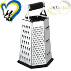 Тертка Cooking House для кухні з нержавіючої сталі з 6 сторін - проста у використанні та нековзна основа.