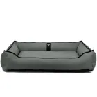 Лежак ліжко для собак всіх порід EGO Bosyak Waterproof 2XL 120x100 Сірий (лежанка для великих собак від 30 кг)