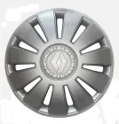 Автомобільні ковпаки Kenguru Rex Renault R15 4 шт Сріблясті