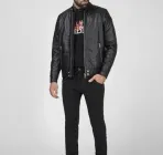 Шкіряна куртка Diesel L-Shiro WH Jacket L Black