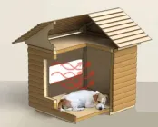 Інфрачервона керамічна гріюча панель для будки,60х30см.