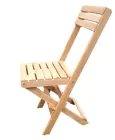 Стілець дерев'яний розкладний зі спинкою 35x35 натуральне дерево вільха ручна робота