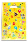 Подарункові Пакети Карнавал На Жовтому 16х25см 10шт | Жовтий