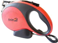 Рулетка-повідець AnimAll L до 50 кг/5 метрів з LED ліхтариком MS7016-5M Червоно-чорна (2000981277994)
