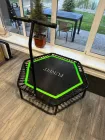 Батут для занять фітнесом із ручкою FunFit 127 см Green