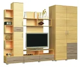 Тумба під ТВ Бриз Еверест з шафою ШП-4 сонома трюфель (Brr-317)