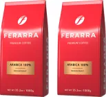 Упаковка кави в зернах Ferarra Caffe 100% Arabica з клапаном 1 кг х 2 шт. (4820198877217)